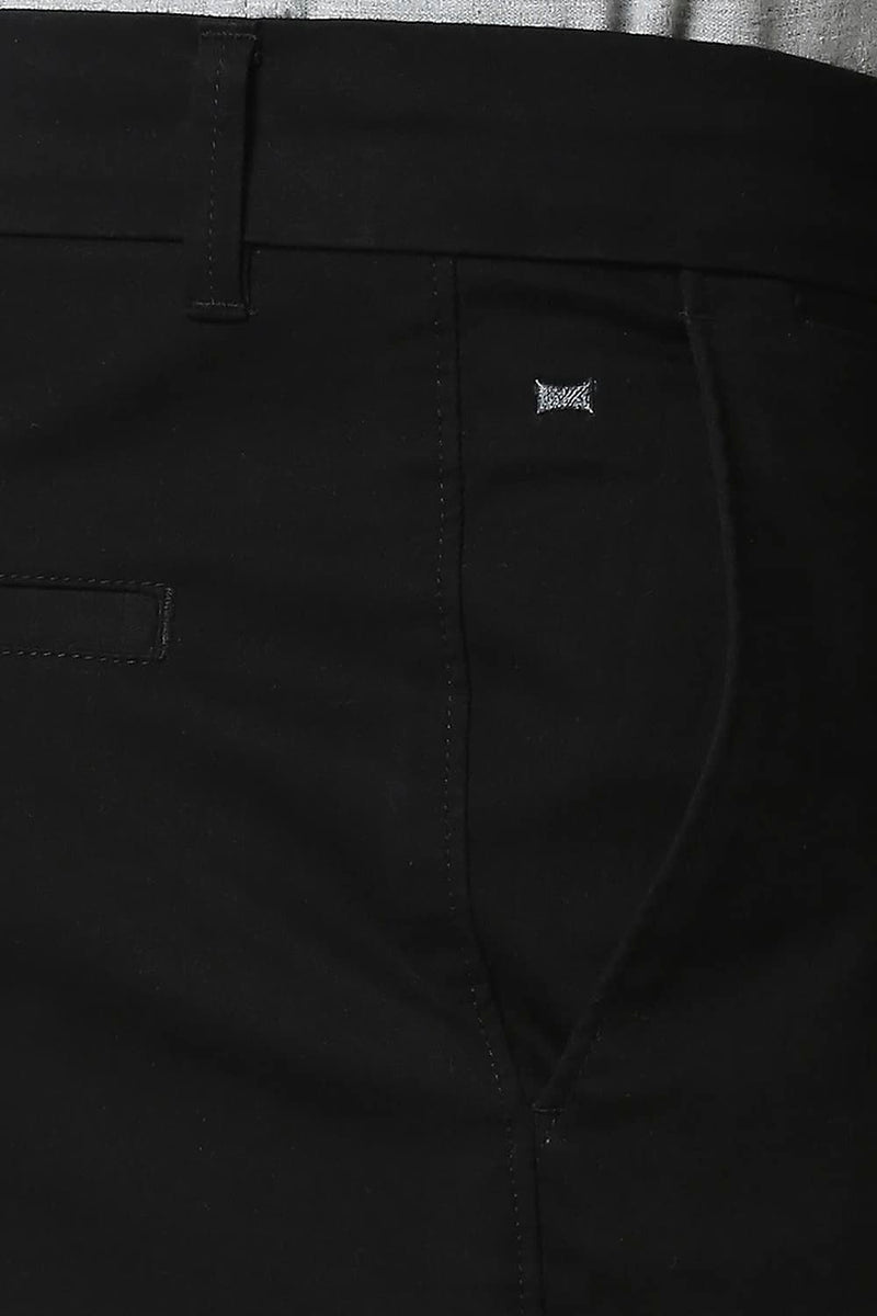 BASICS TAPERED FIT STRETCH TROUSERS