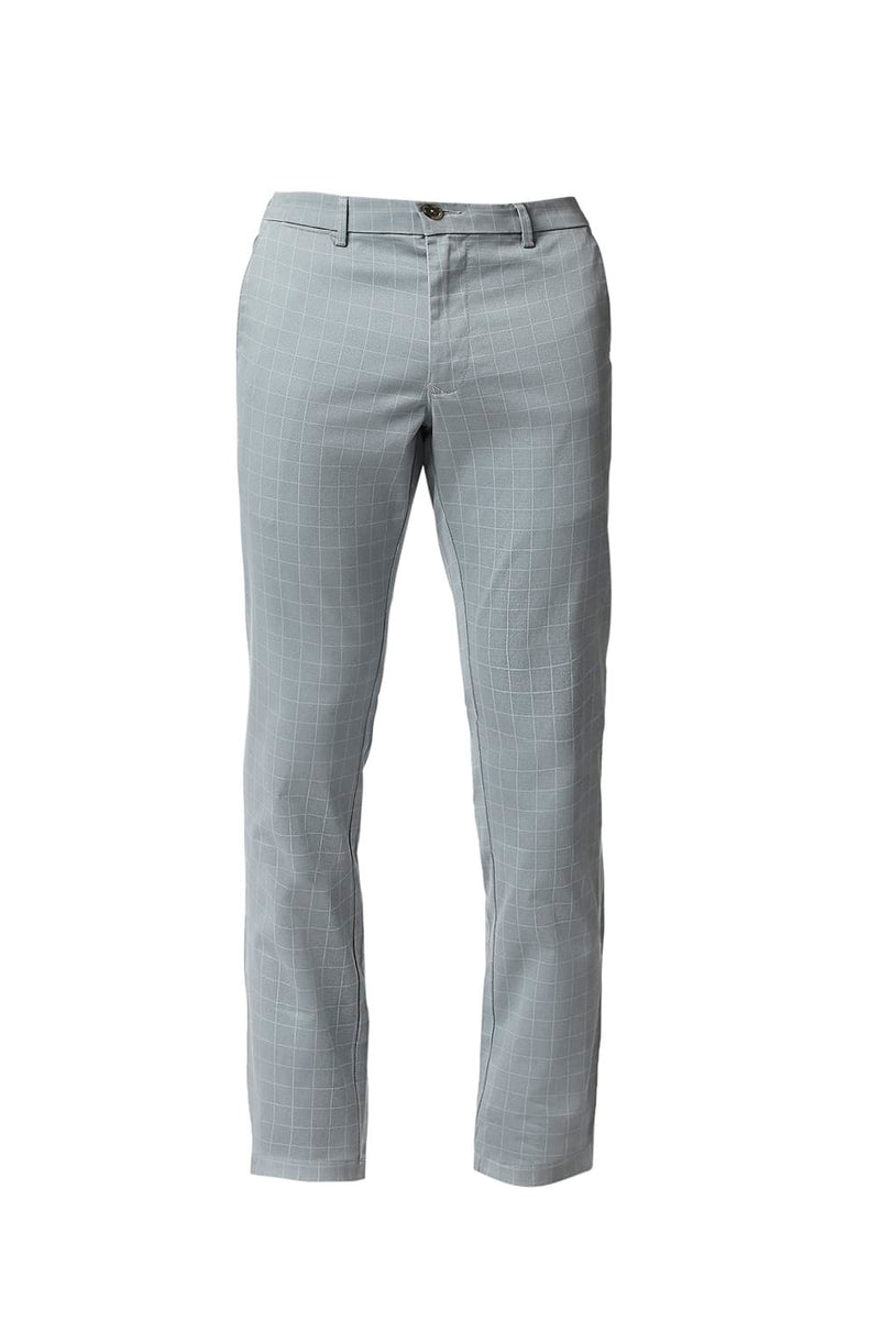 BASICS TAPERED FIT STRETCH TROUSERS