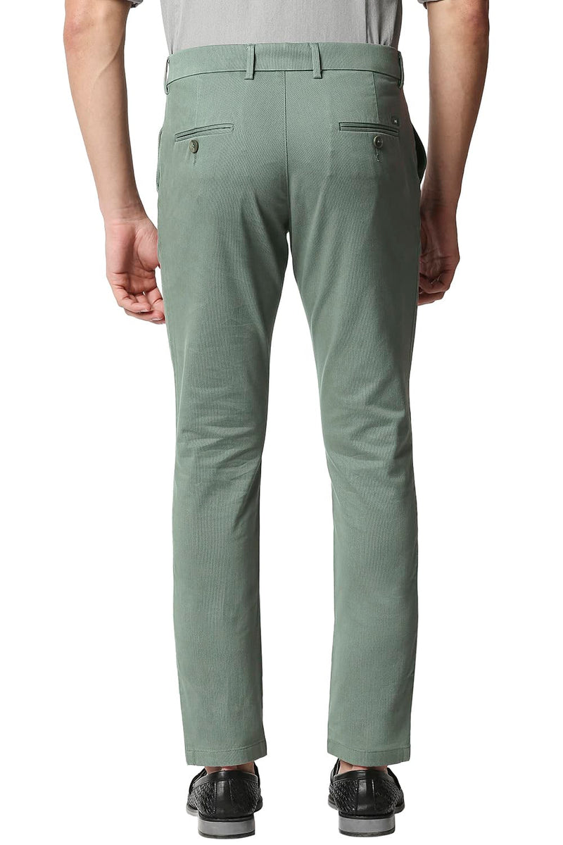 BASICS TAPERED FIT STRETCH TROUSERS