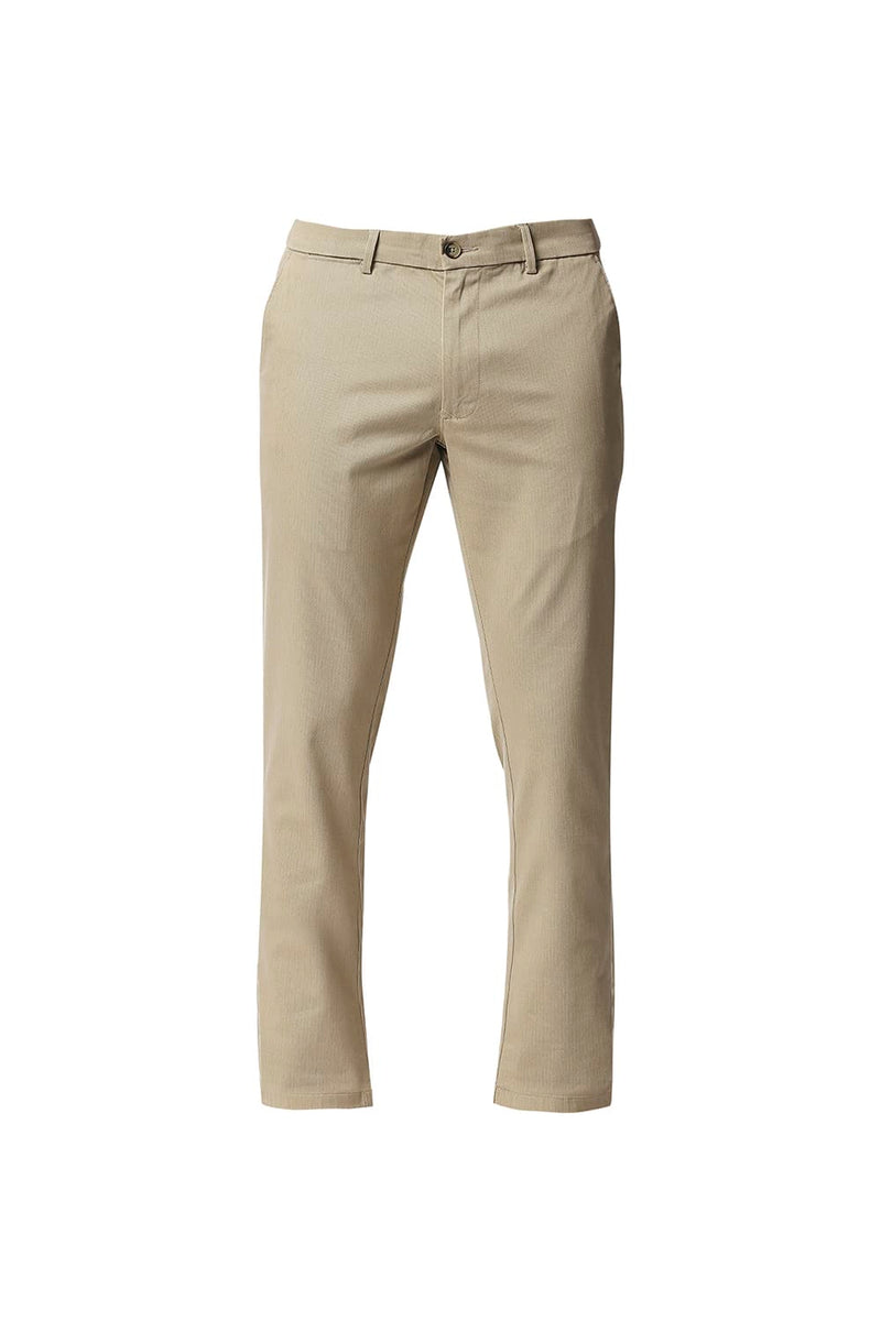 BASICS TAPERED FIT STRETCH TROUSERS