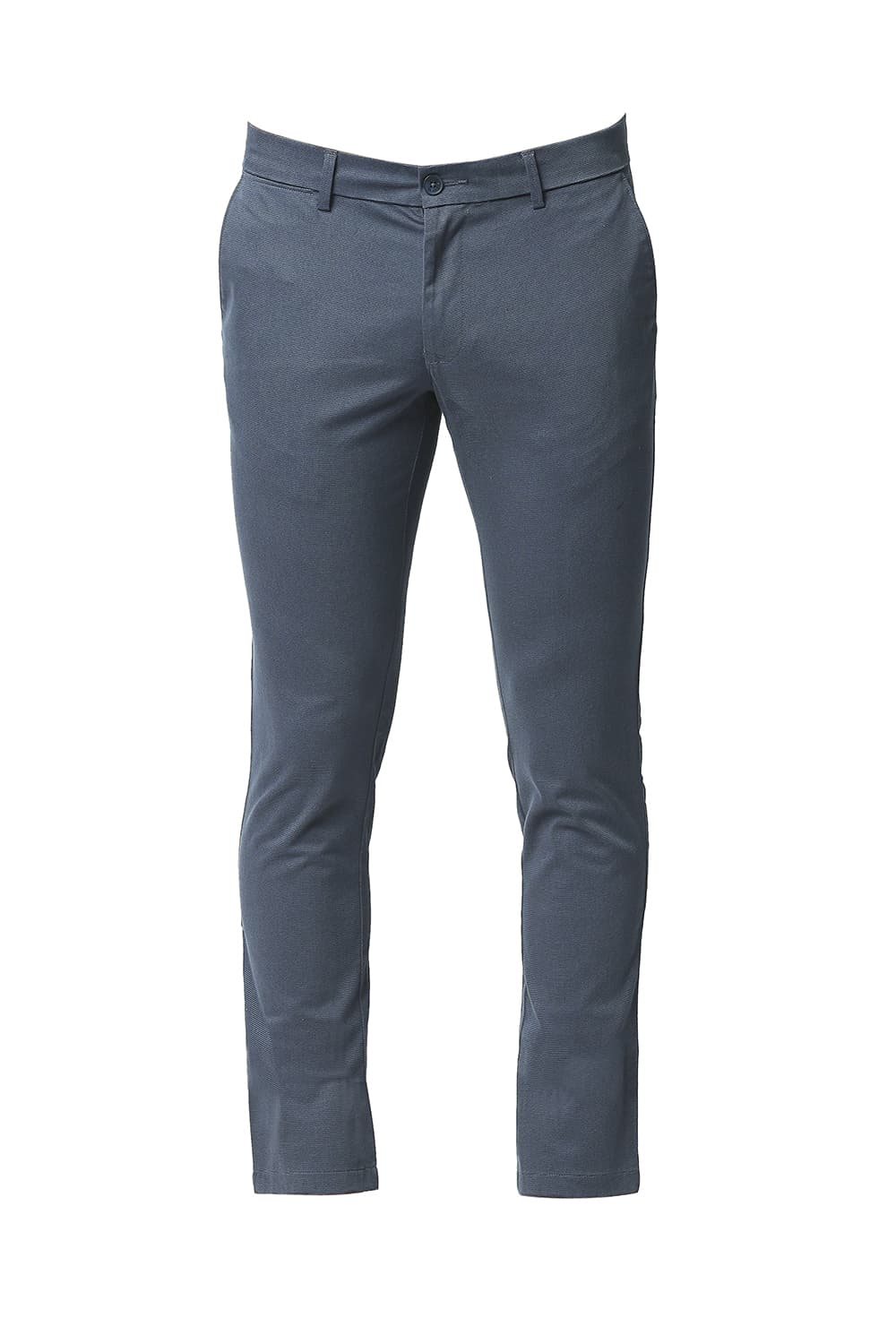 BASICS TAPERED FIT STRETCH PRINTED TROUSERS