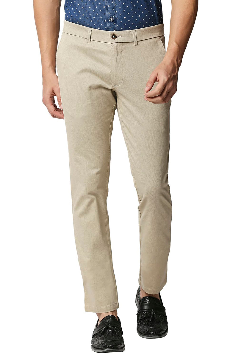 BASICS TAPERED FIT STRETCH TROUSERS