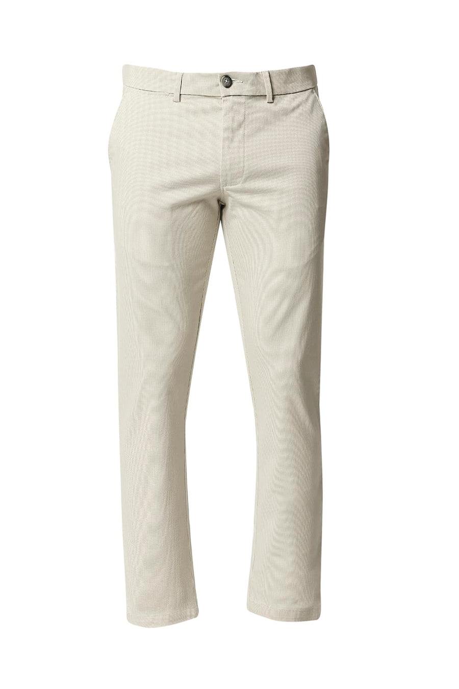 BASICS TAPERED FIT TOFU STONE STRETCH TROUSERS