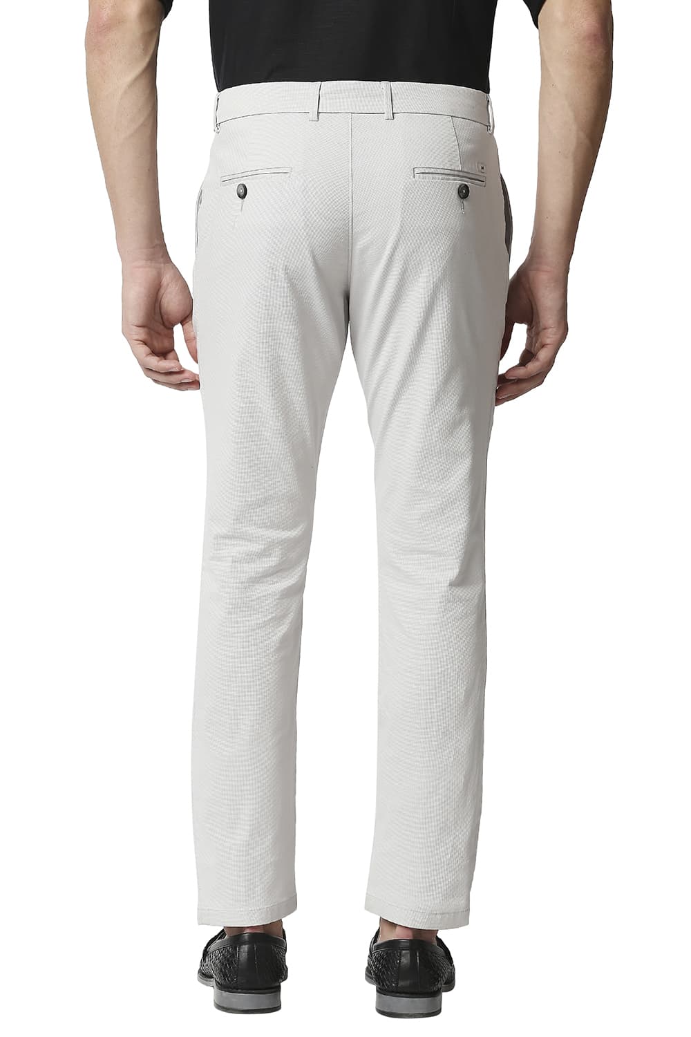 BASICS TAPERED FIT STRETCH TROUSERS