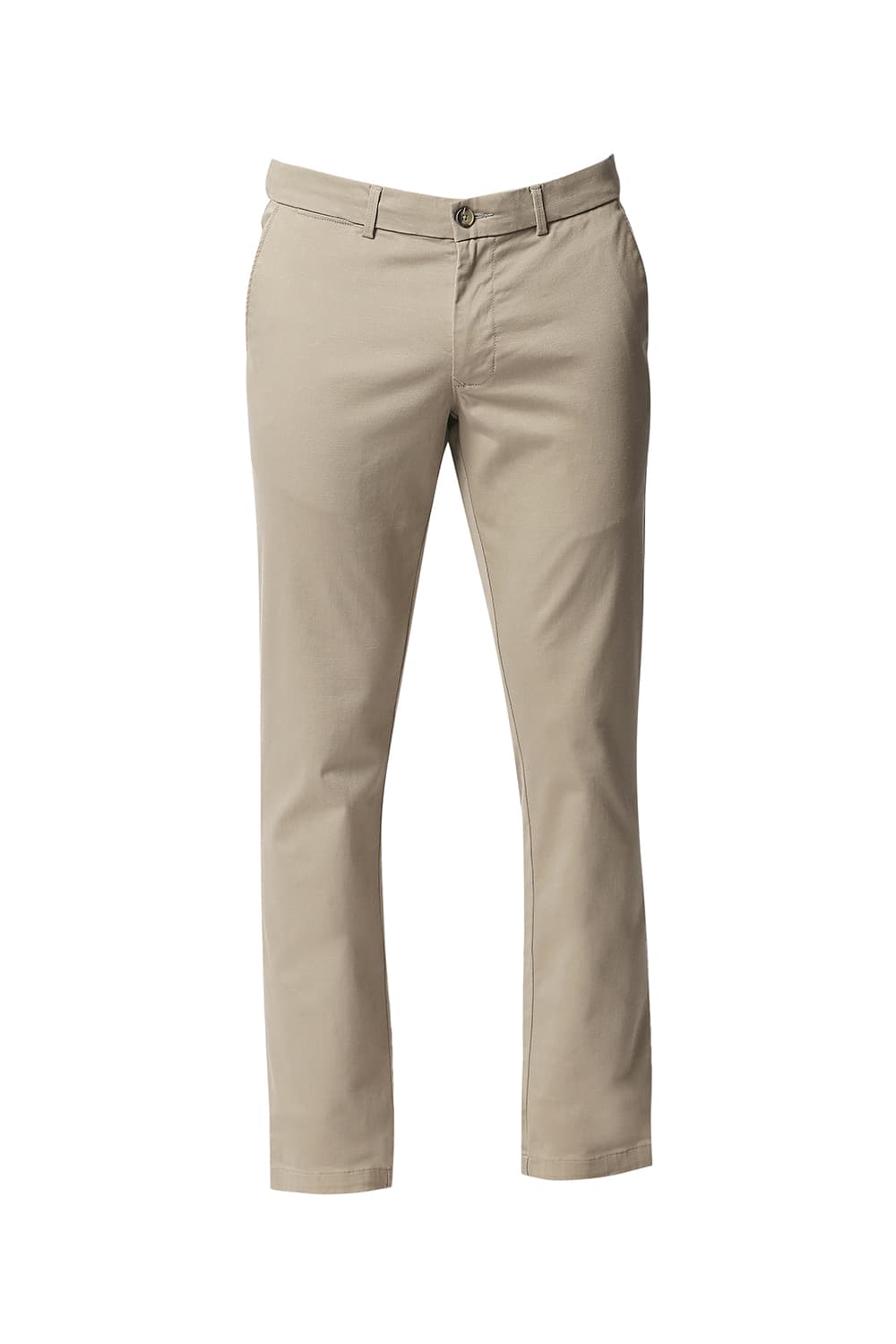 BASICS TAPERED FIT STRETCH TROUSERS