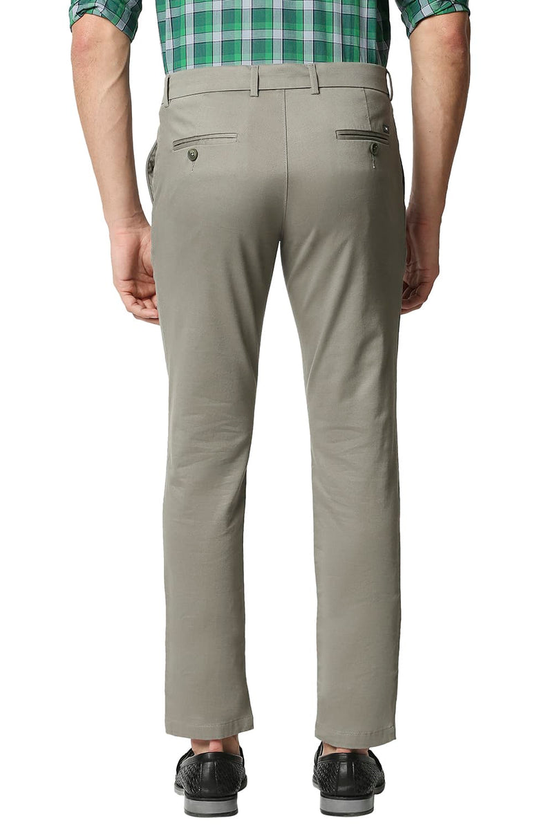 BASICS TAPERED FIT STRETCH TROUSERS