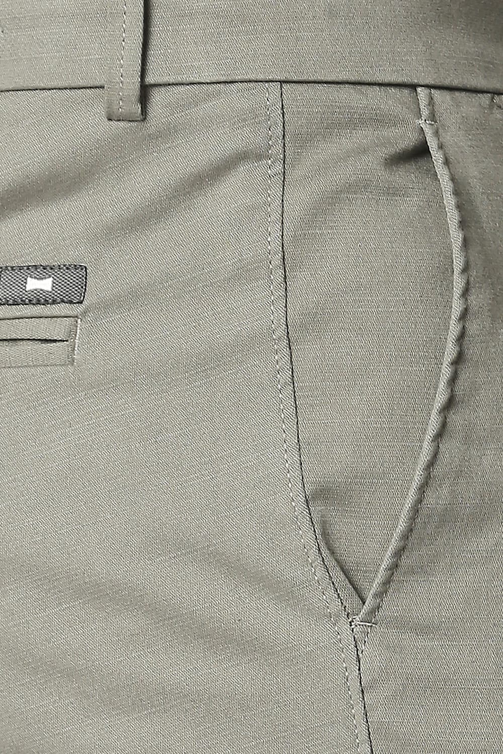 BASICS TAPERED FIT STRETCH TROUSERS