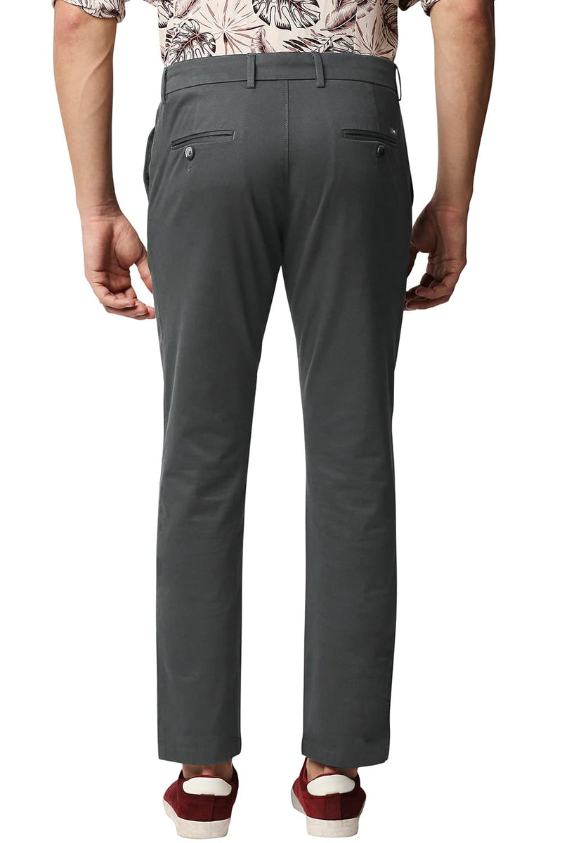 BASICS TAPERED FIT STRETCH TROUSERS