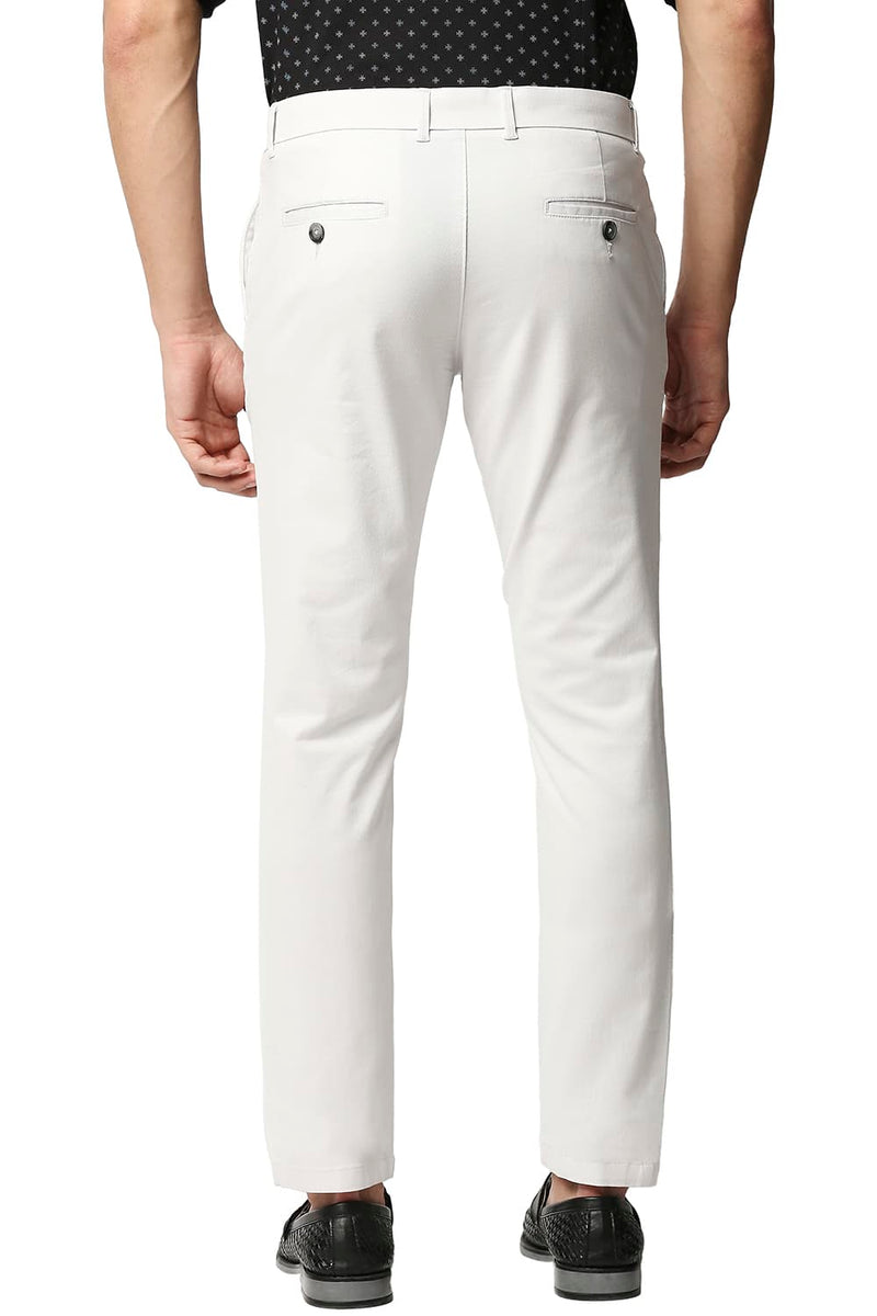 BASICS TAPERED FIT STRETCH TROUSERS