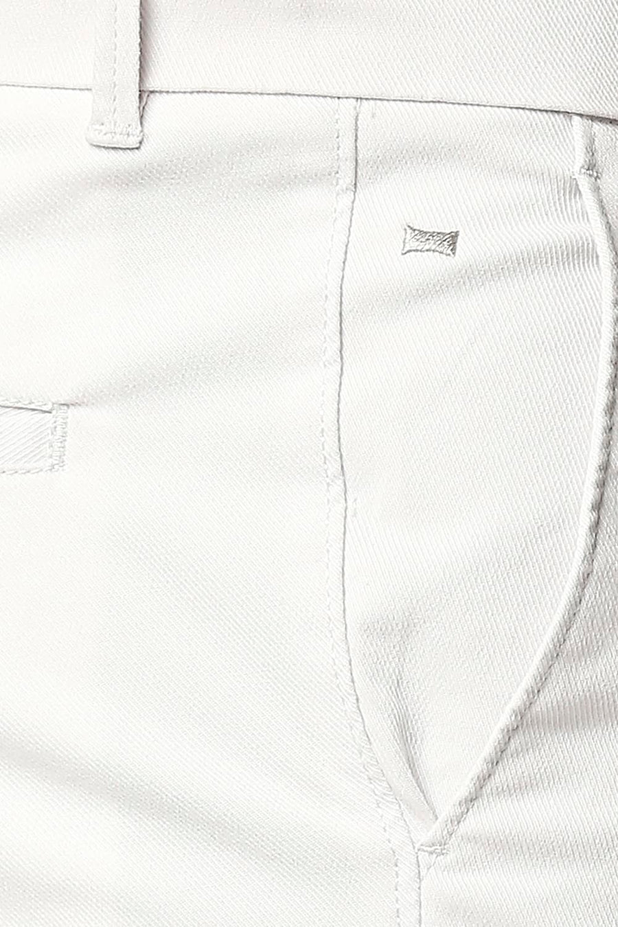 BASICS TAPERED FIT NIMBUS GREY STRETCH TROUSERS