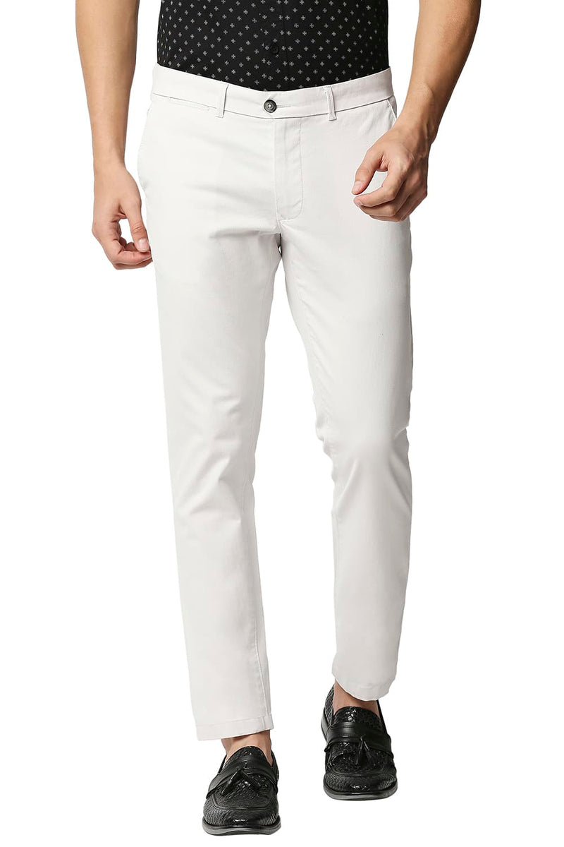 BASICS TAPERED FIT STRETCH TROUSERS