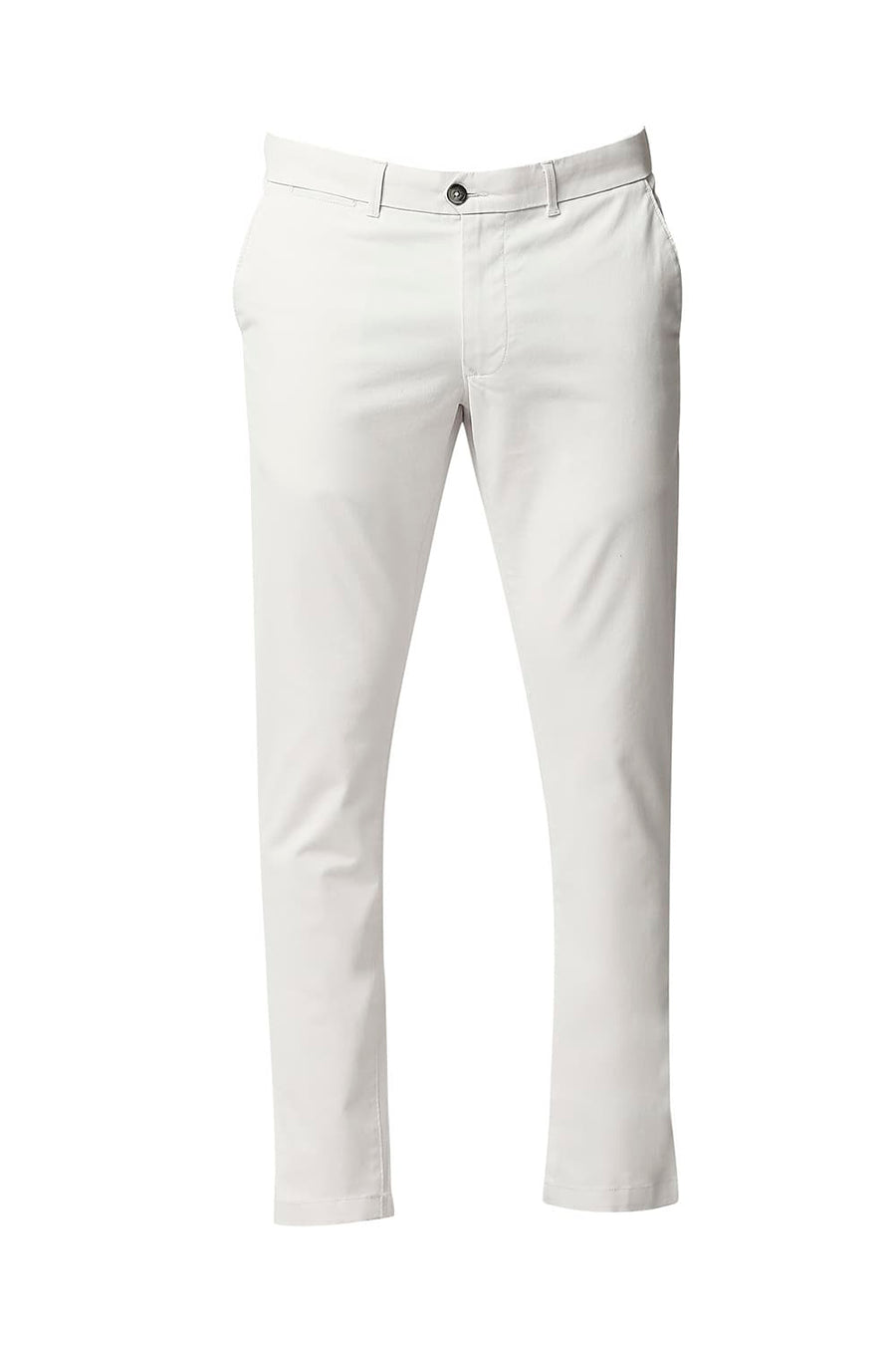 BASICS TAPERED FIT NIMBUS GREY STRETCH TROUSERS