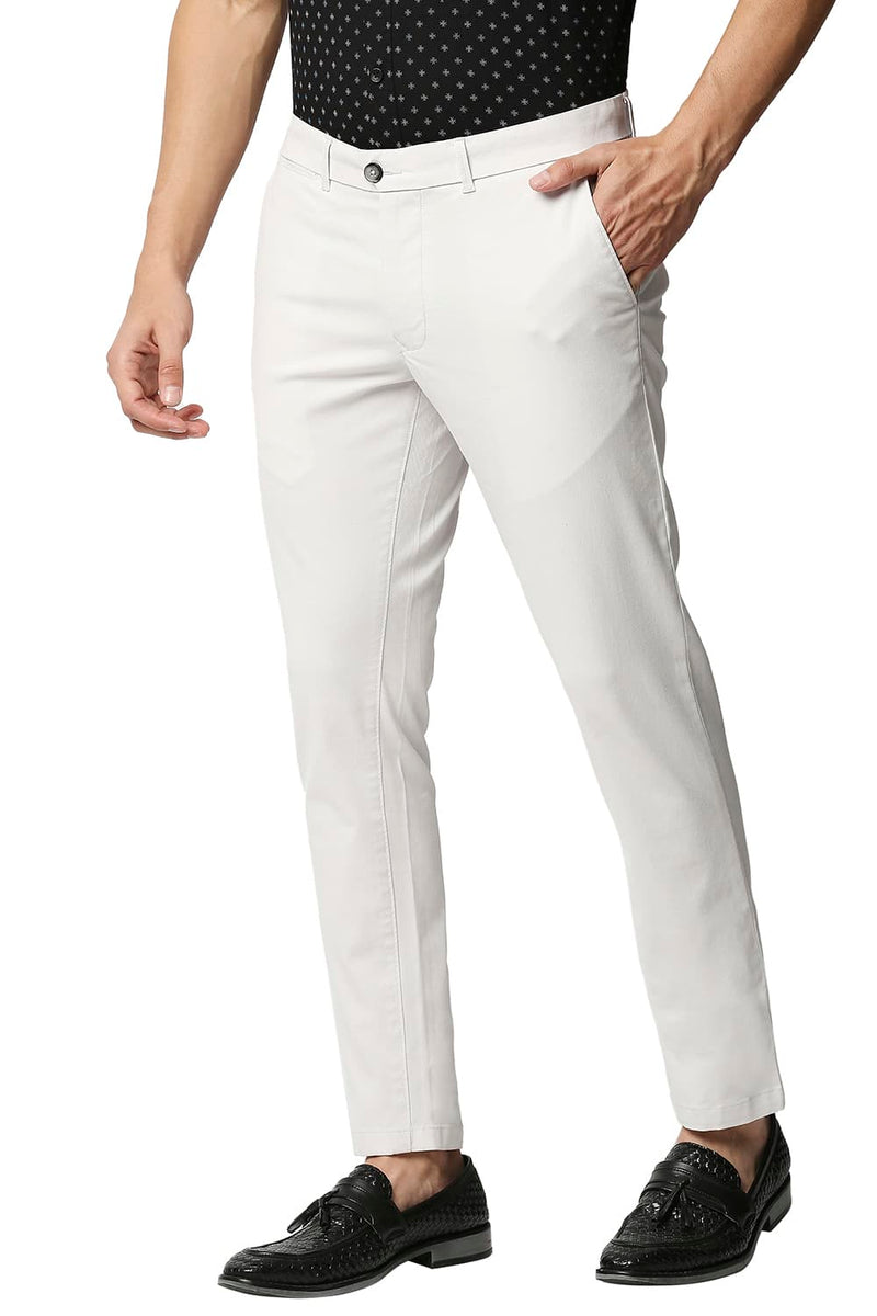 BASICS TAPERED FIT STRETCH TROUSERS