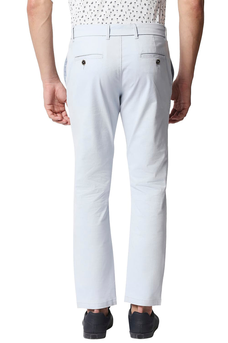 BASICS TAPERED FIT STRETCH TROUSERS