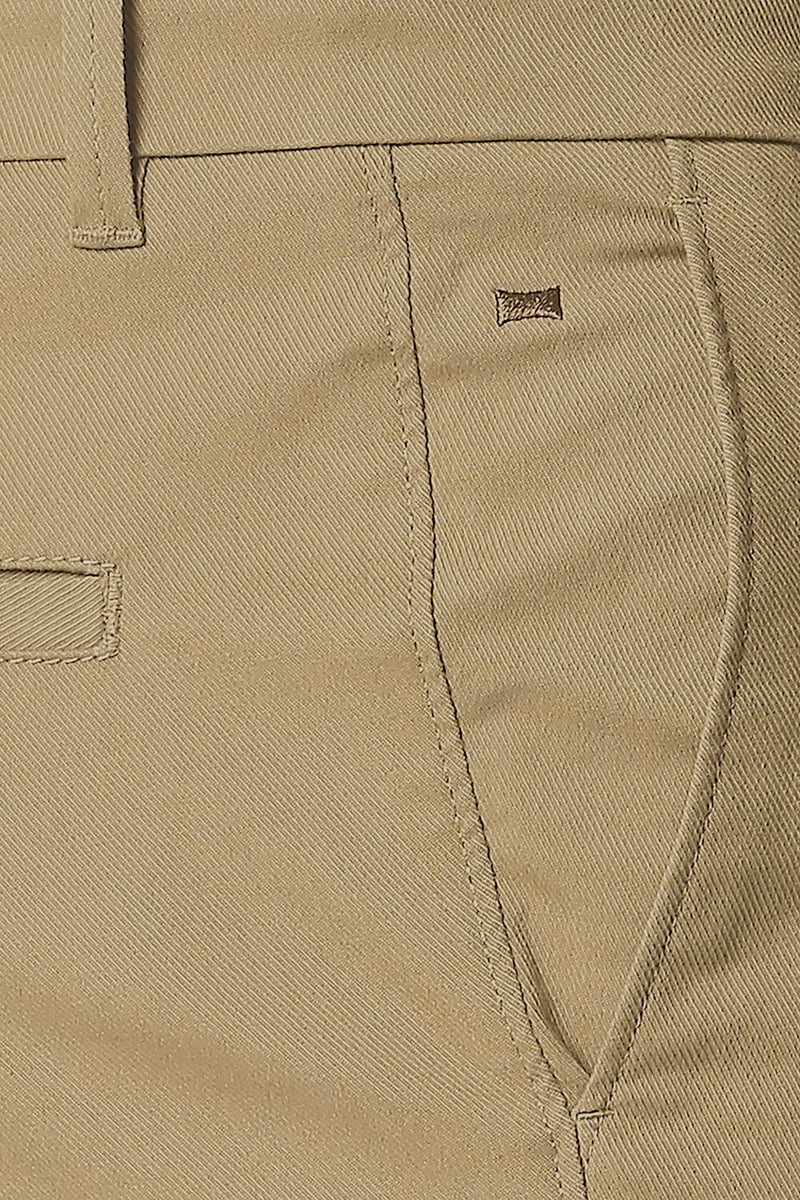 BASICS TAPERED FIT STRETCH TROUSERS