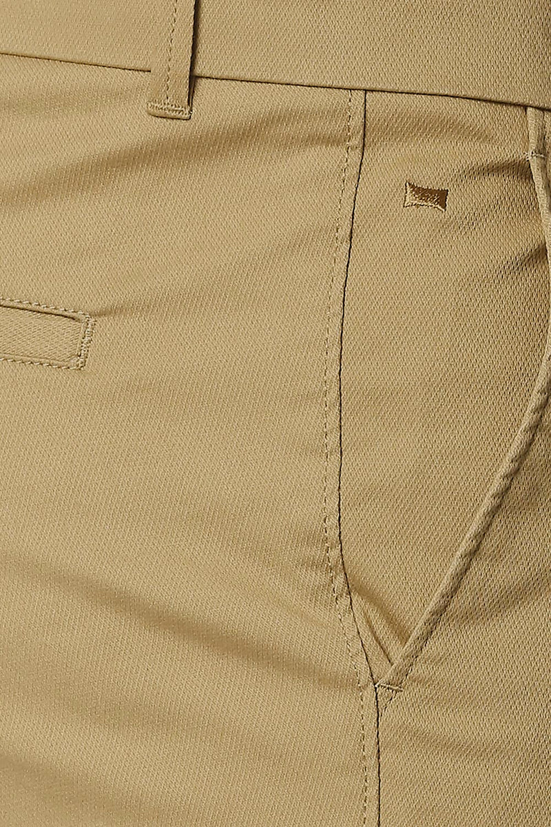 BASICS TAPERED FIT STRETCH TROUSERS