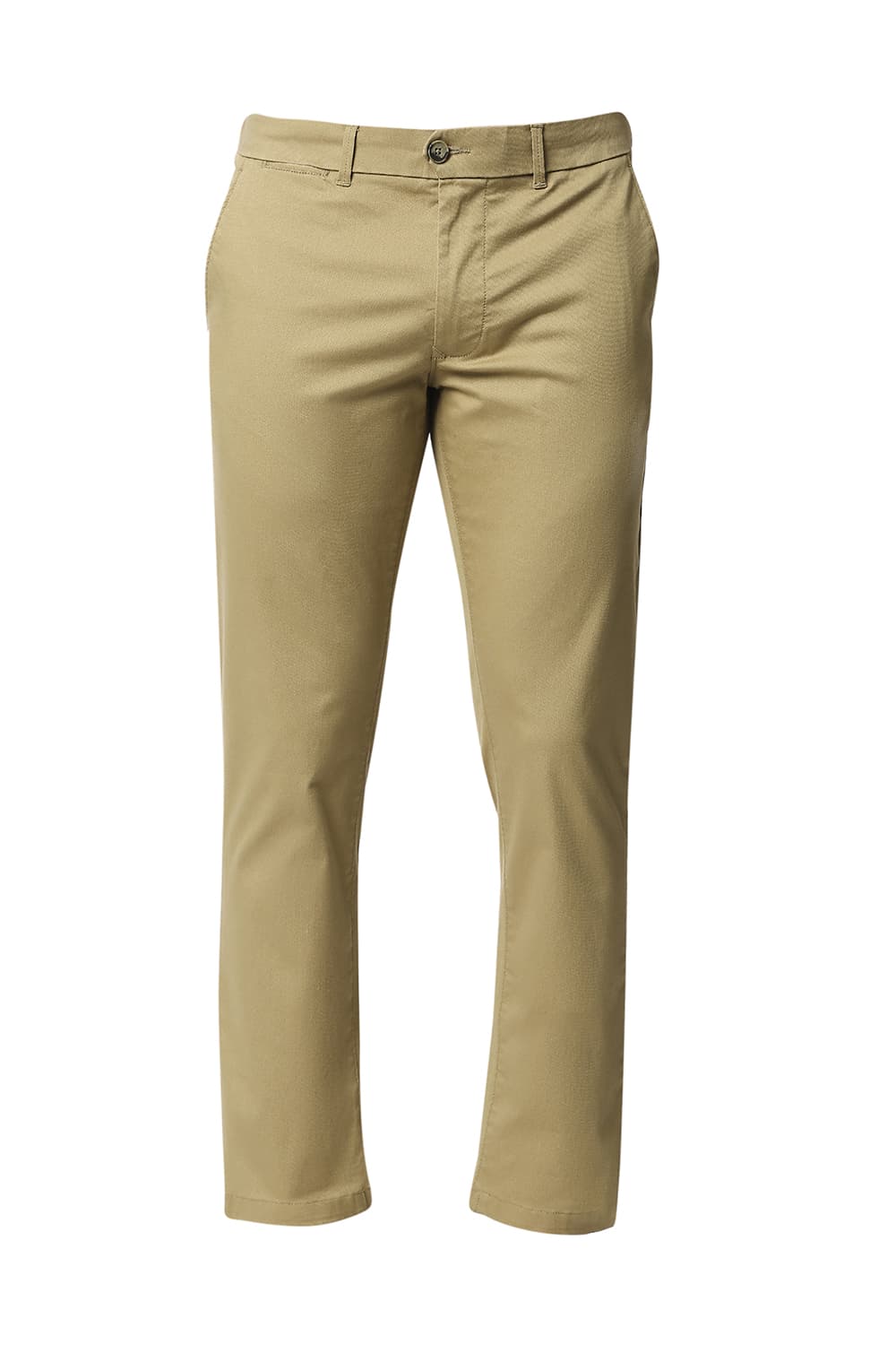 BASICS TAPERED FIT STRETCH TROUSERS