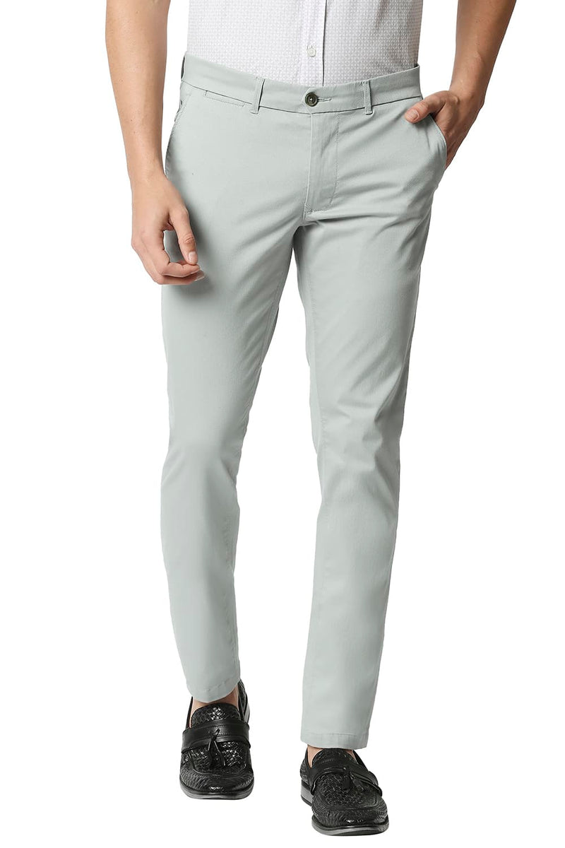 BASICS TAPERED FIT STRETCH TROUSERS