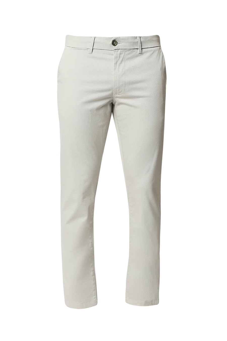 BASICS TAPERED FIT BELGIAN GREY STRETCH TROUSERS