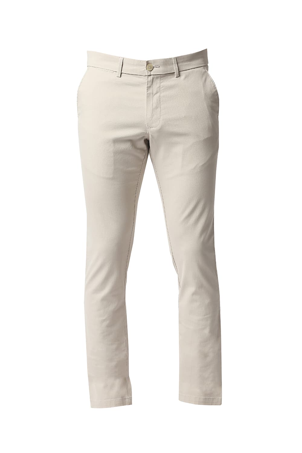 BASICS TAPERED FIT STRETCH TROUSERS