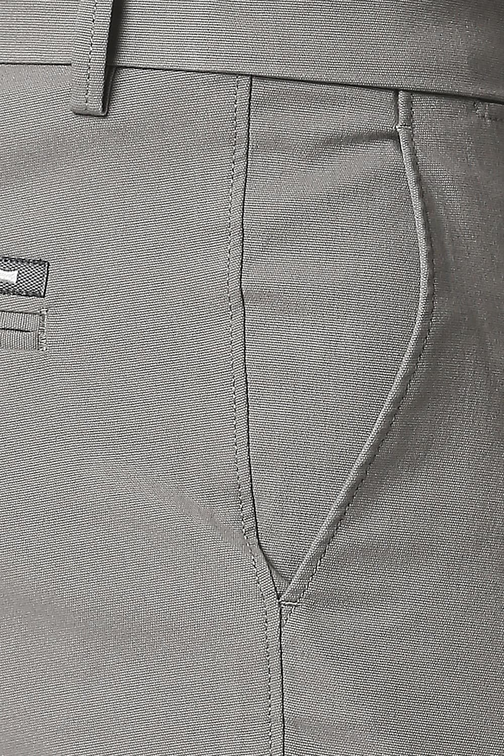 BASICS TAPERED FIT STRETCH TROUSERS