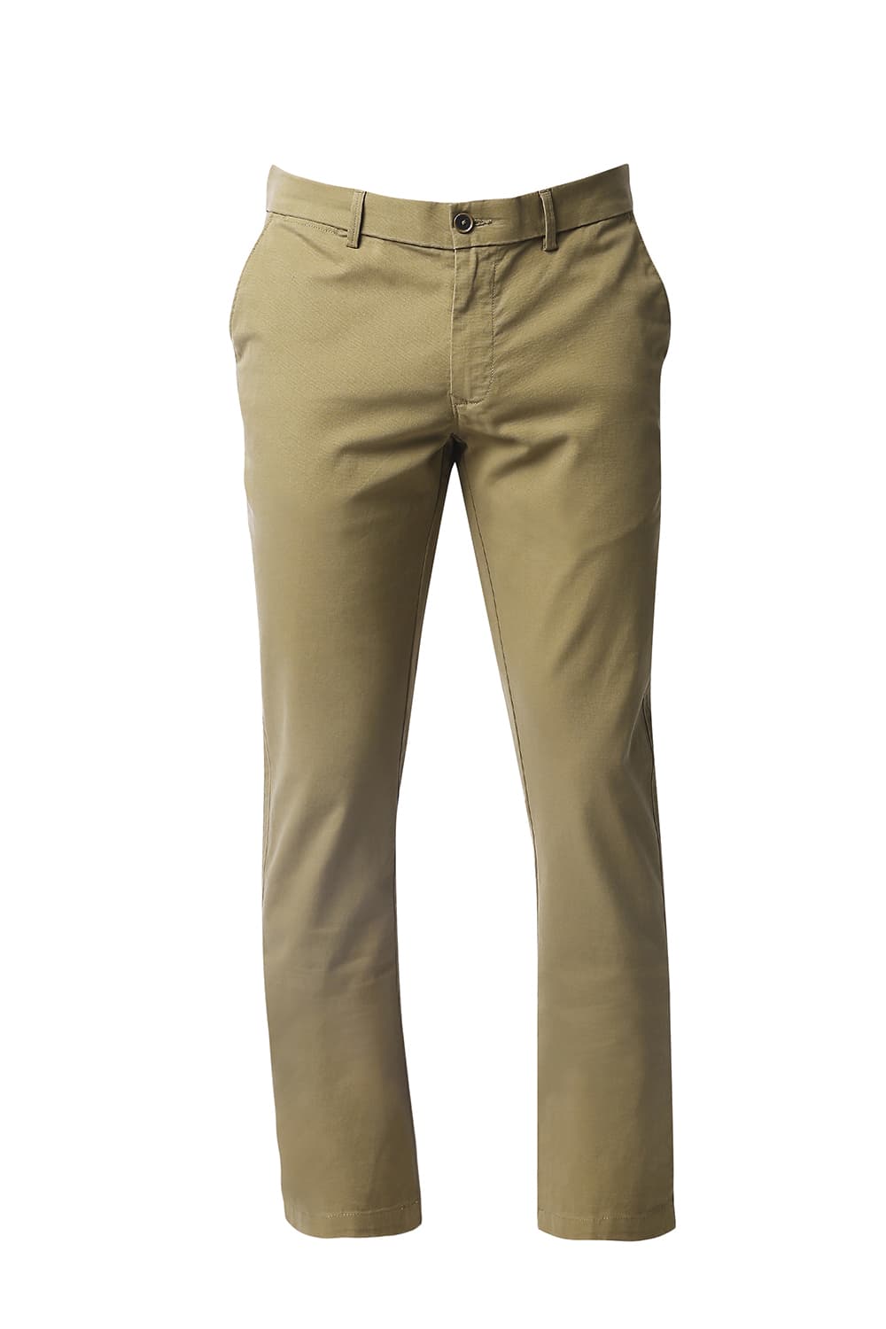 BASICS TAPERED FIT STRETCH TROUSERS