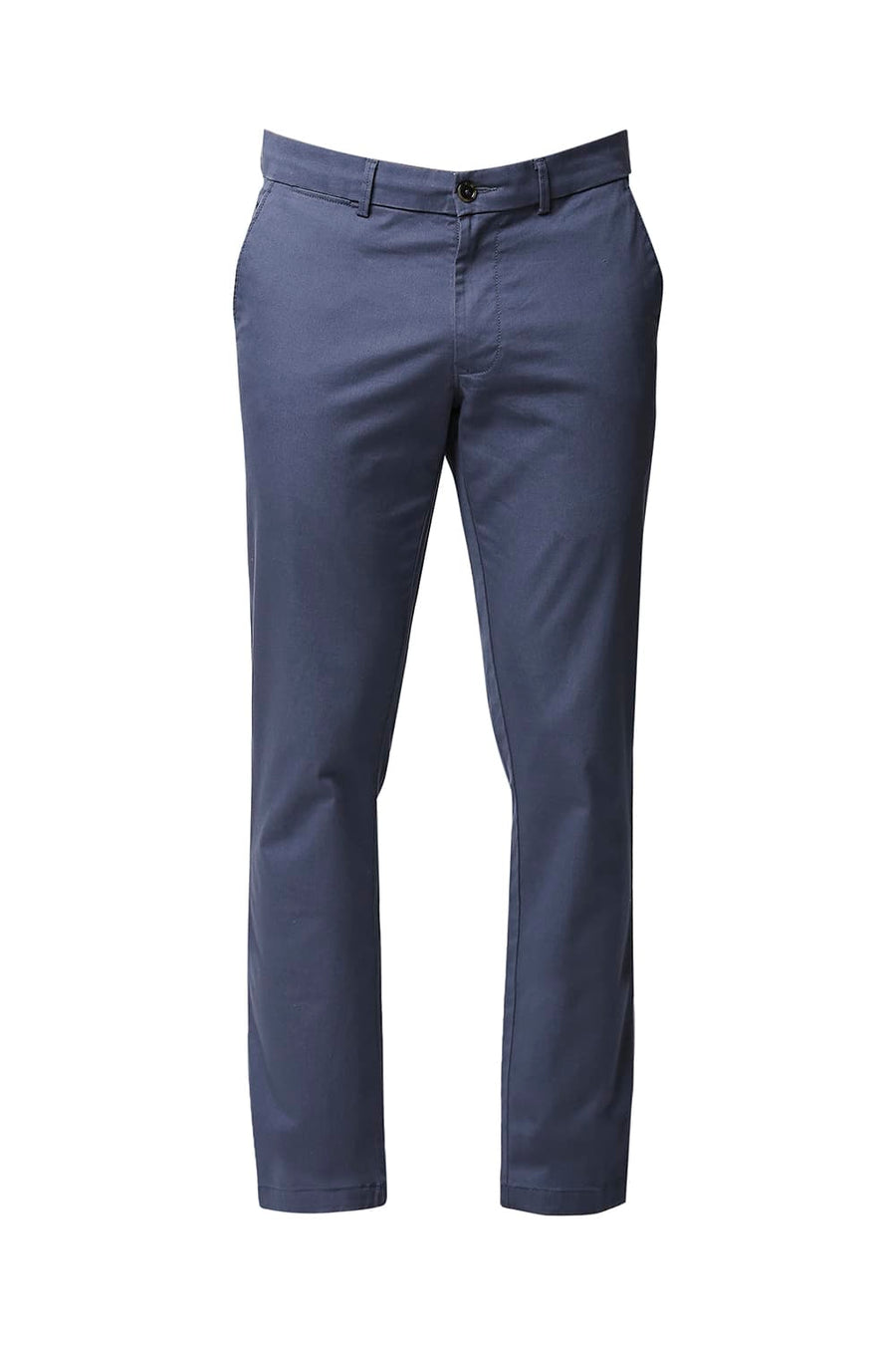 BASICS TAPERED FIT COPEN BLUE STRETCH TROUSERS