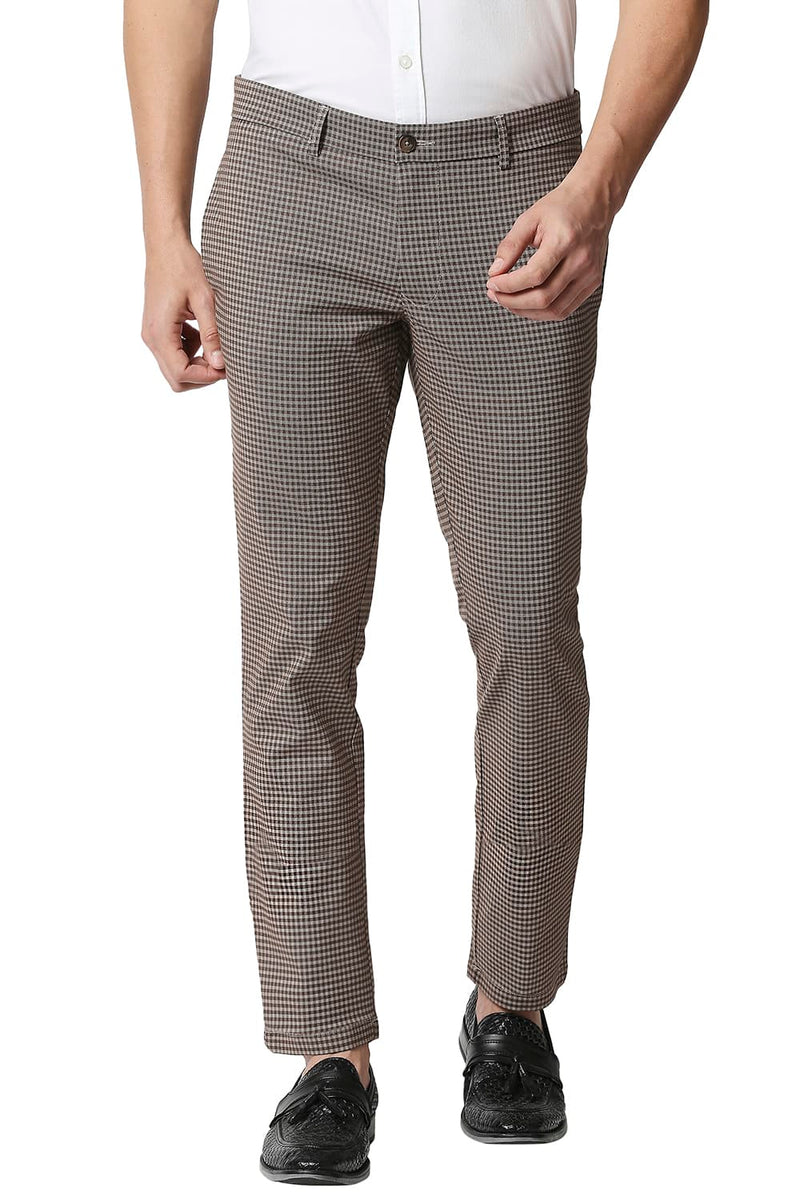 BASICS TAPERED FIT STRETCH TROUSERS