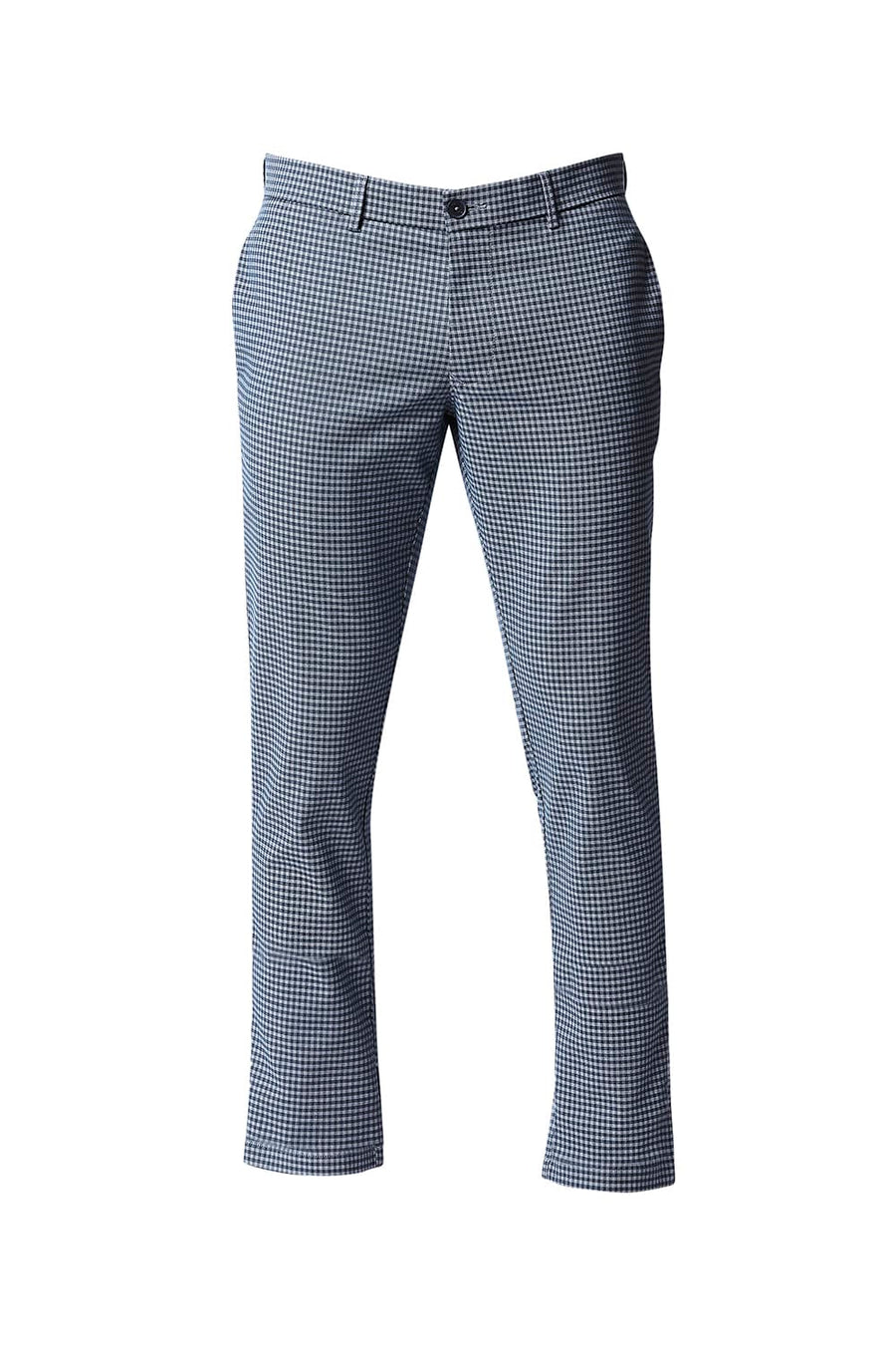 BASICS TAPERED FIT COPEN BLUE STRETCH TROUSERS