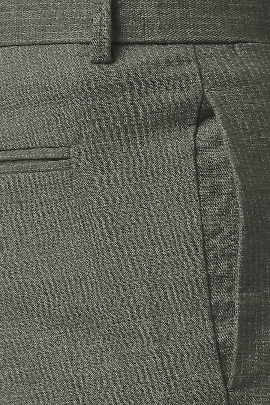 BASICS TAPERED FIT LICHEN OLVE STRETCH TROUSERS