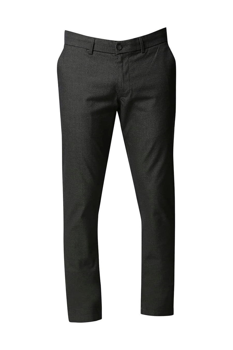 BASICS TAPERED FIT CHIMERA BLACK STRETCH TROUSERS