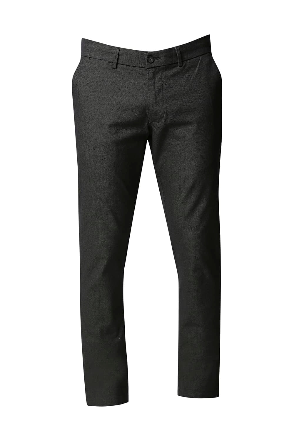 BASICS TAPERED FIT STRETCH TROUSERS