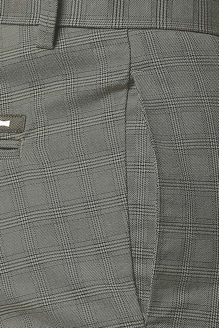 BASICS TAPERED FIT VETIVER GREEN STRETCH TROUSERS