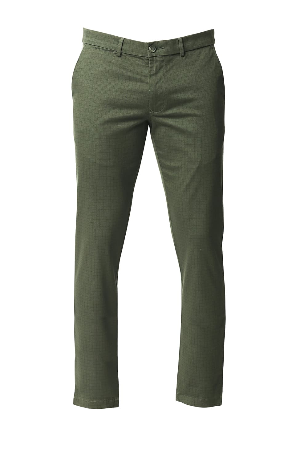 BASICS TAPERED FIT STRETCH TROUSERS