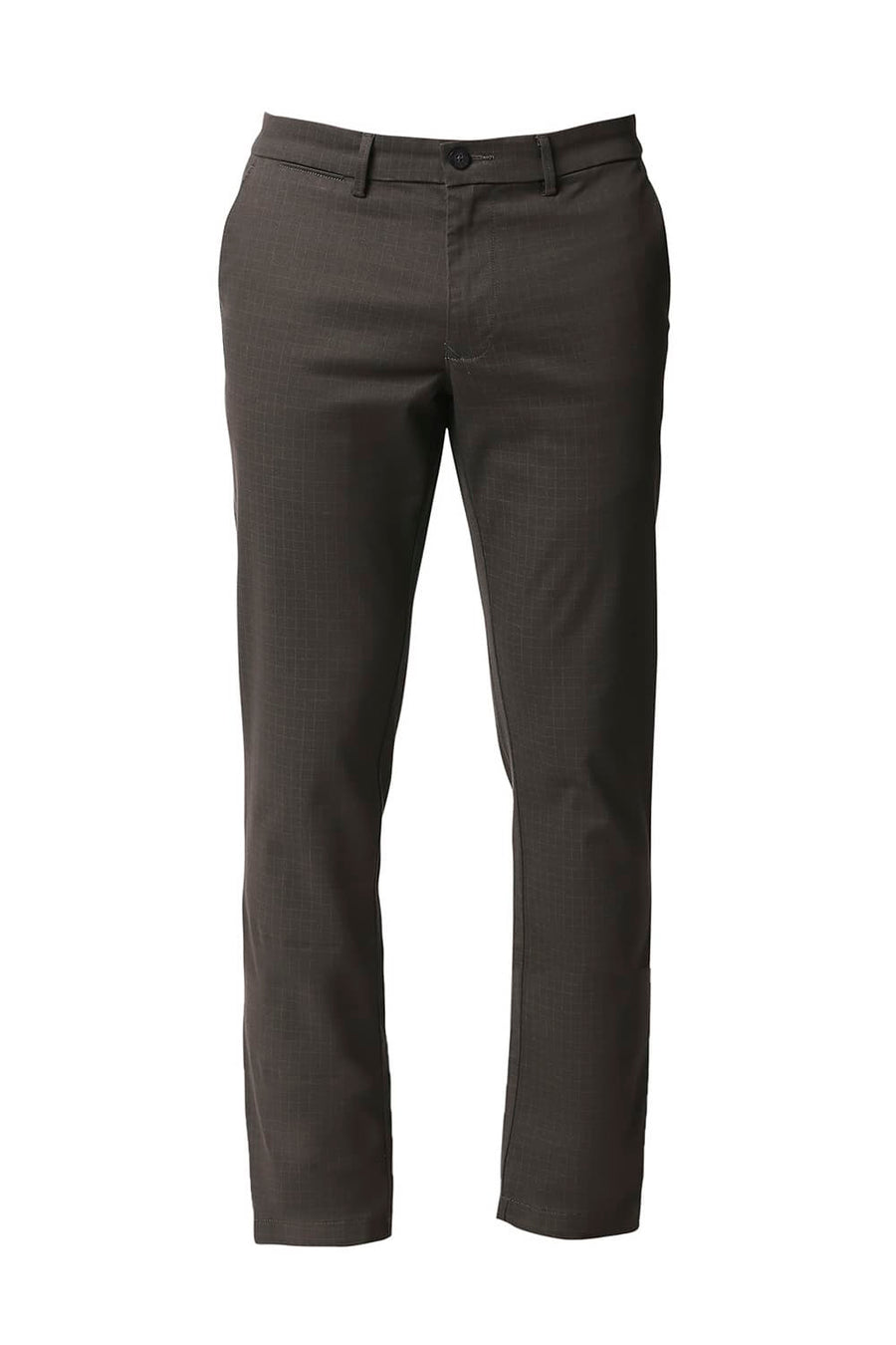 BASICS TAPERED FIT CHIMERA GREY STRETCH TROUSERS