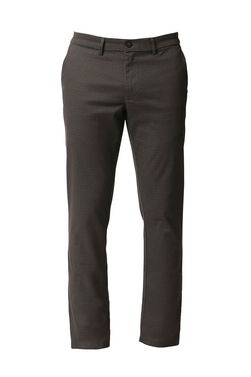 BASICS TAPERED FIT STRETCH TROUSERS