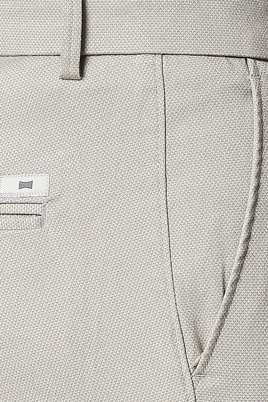 BASICS TAPERED FIT PUMICE STONE STRETCH TROUSERS