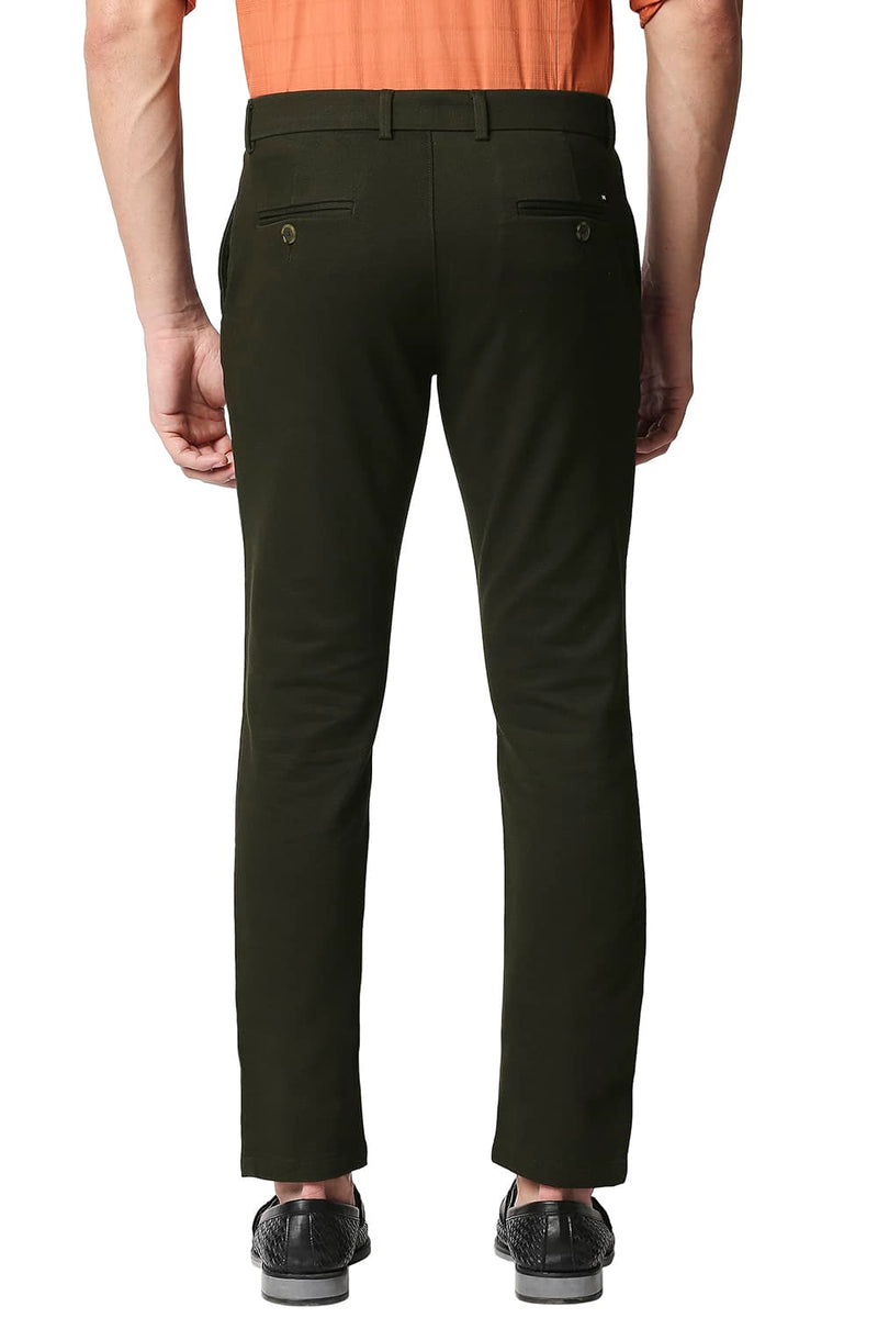 BASICS TAPERED FIT STRETCH TROUSERS