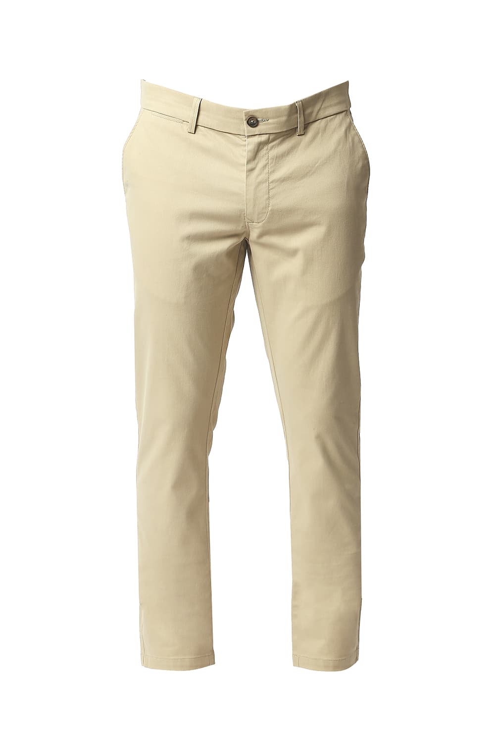 BASICS TAPERED FIT STRETCH TROUSERS