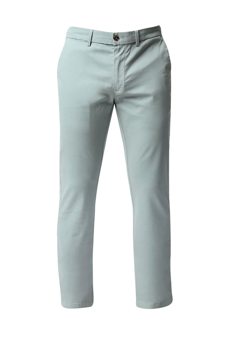 BASICS TAPERED FIT STRETCH TROUSERS