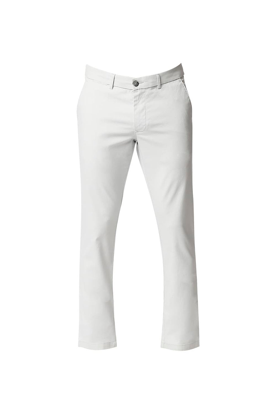 BASICS TAPERED FIT OUSTER GREY STRETCH TROUSERS