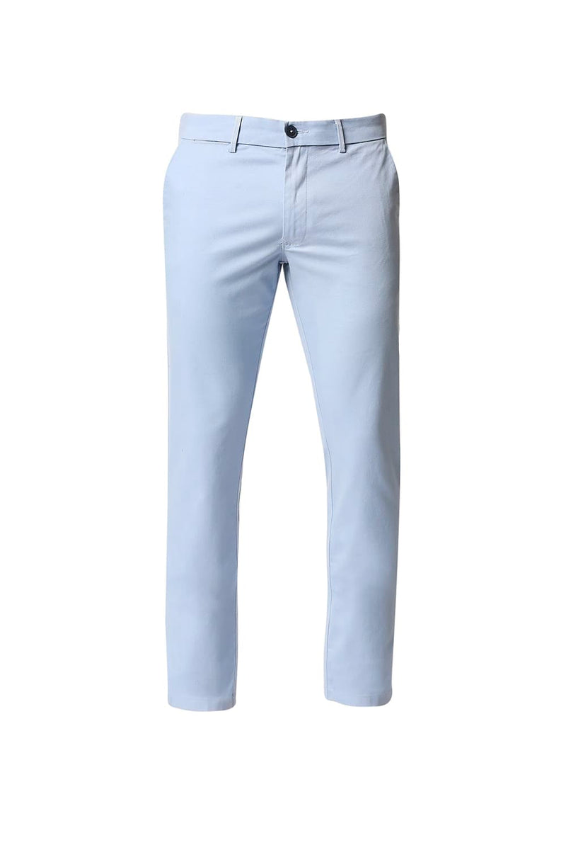 BASICS TAPERED FIT STRETCH TROUSERS