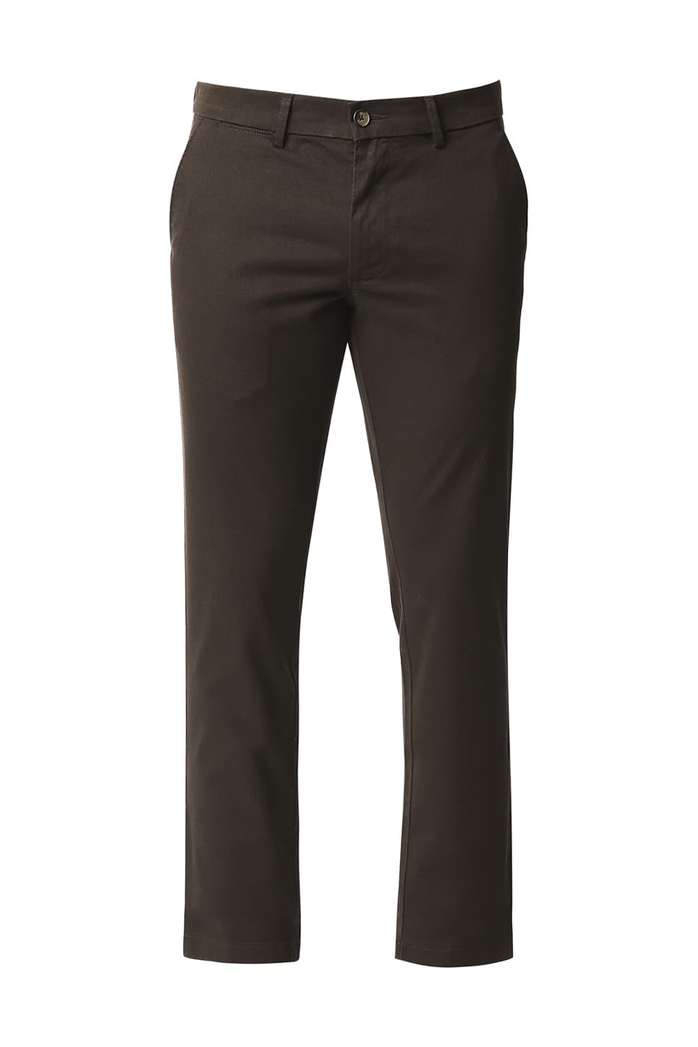 BASICS TAPERED FIT STRETCH TROUSERS