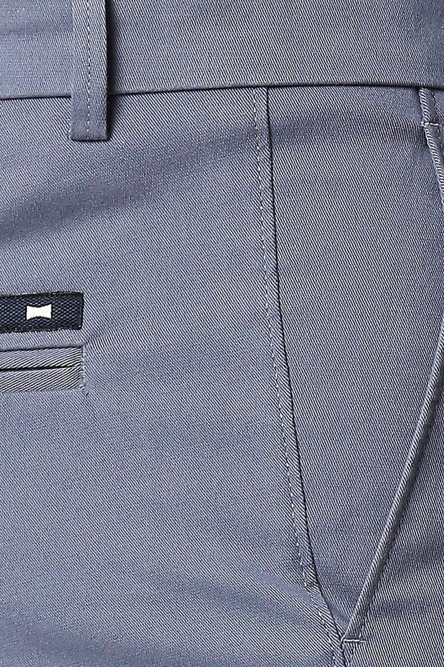 BASICS TAPERED FIT WINDWARD BLUE STRETCH TROUSERS