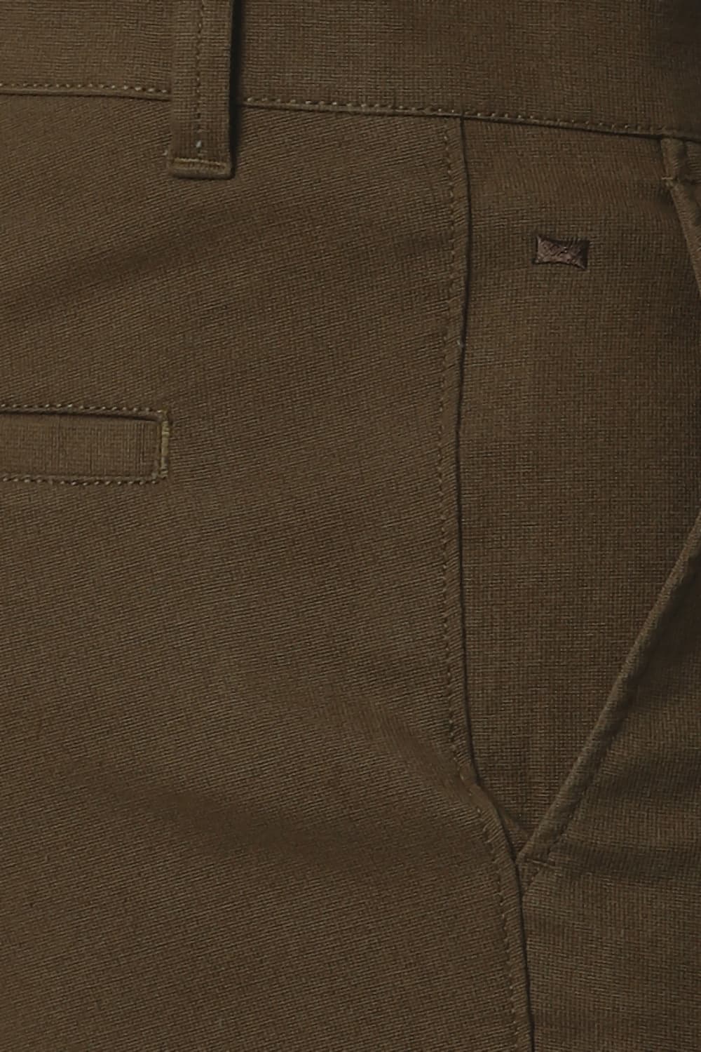 BASICS TAPERED FIT STRETCH TROUSERS