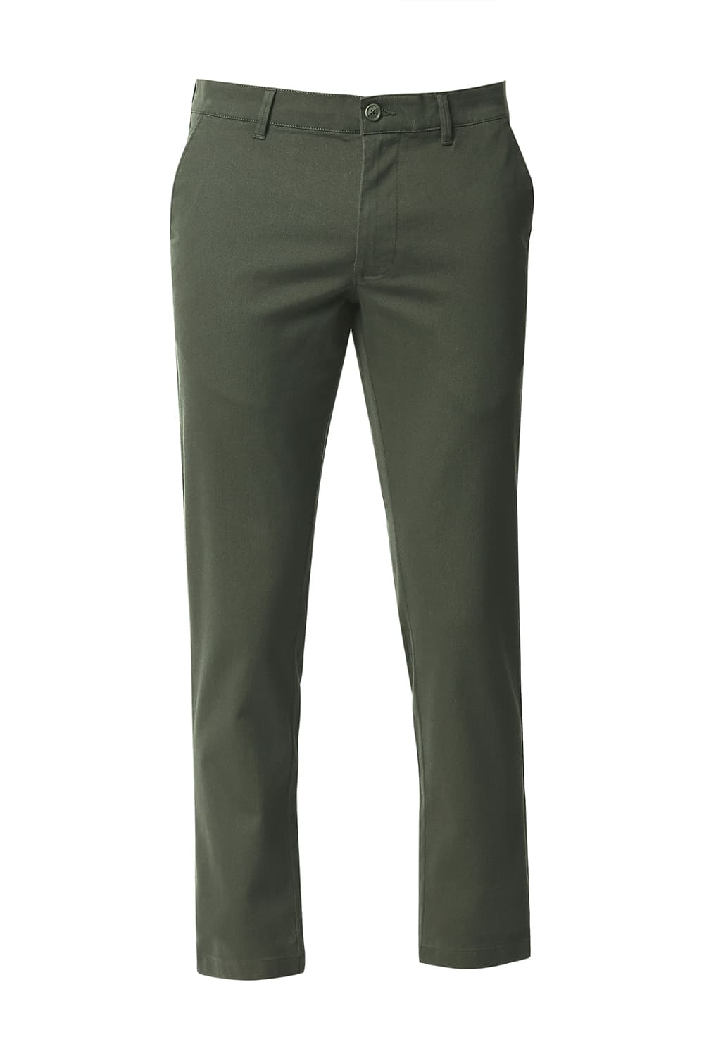 BASICS TAPERED FIT STRETCH TROUSERS