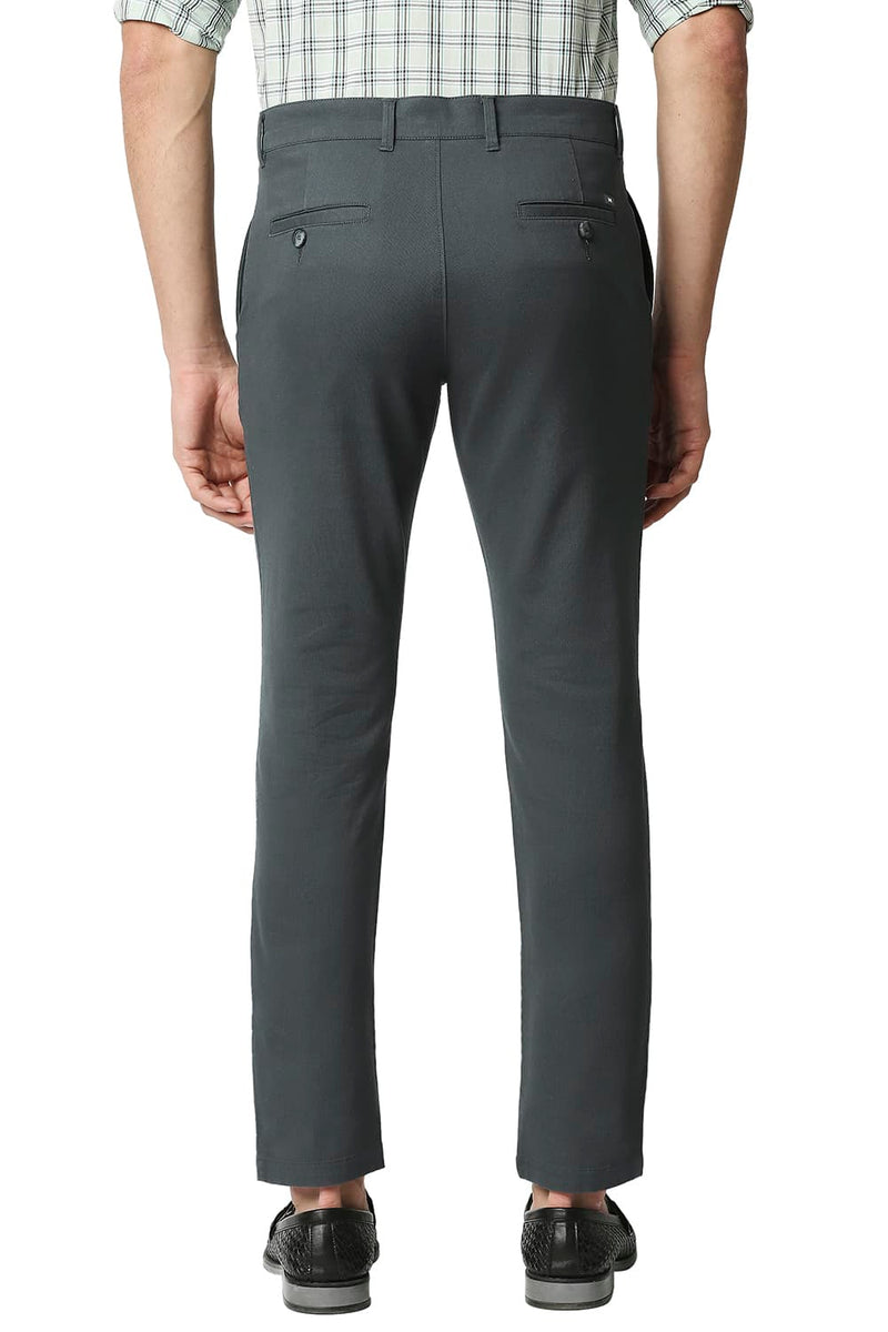 BASICS TAPERED FIT STRETCH TROUSERS