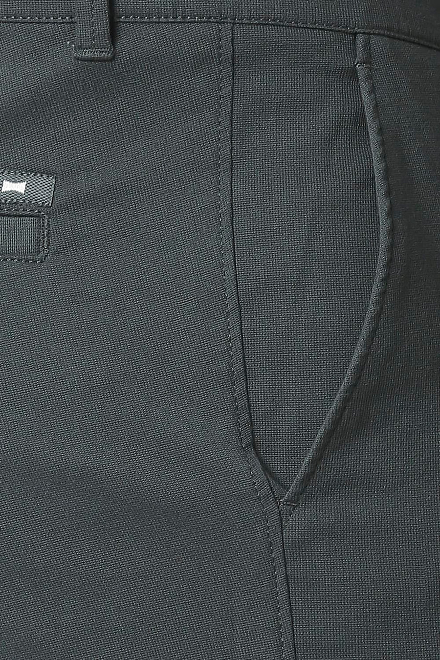 BASICS TAPERED FIT TURBULANCE GREY STRETCH TROUSERS
