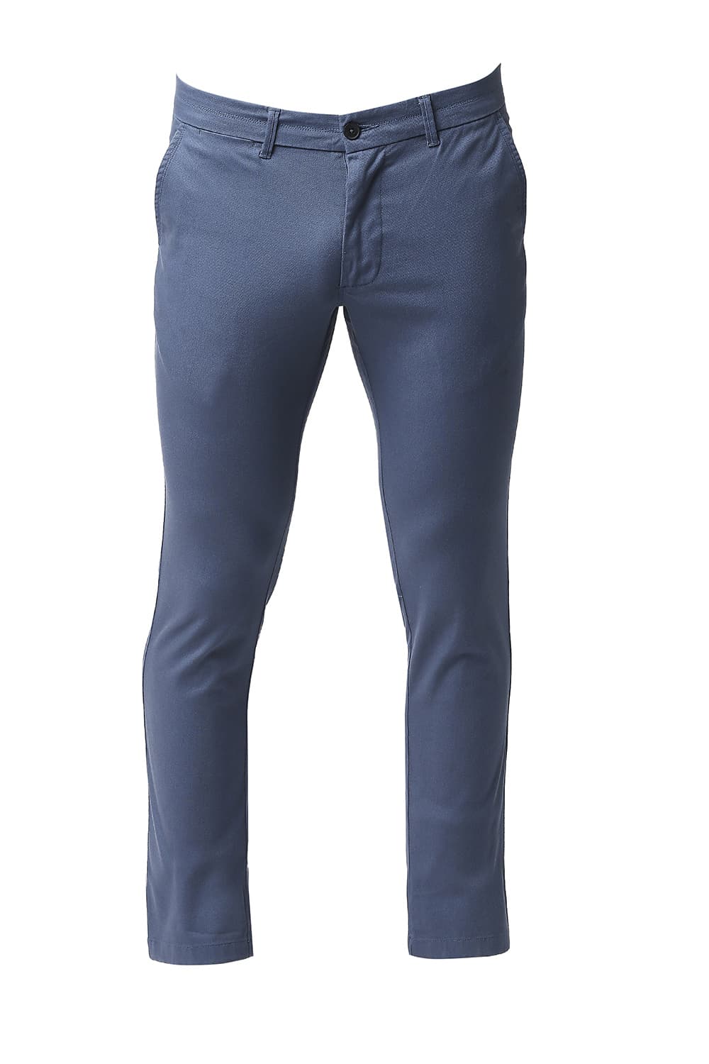 BASICS TAPERED FIT COTTON STRETCH TROUSERS