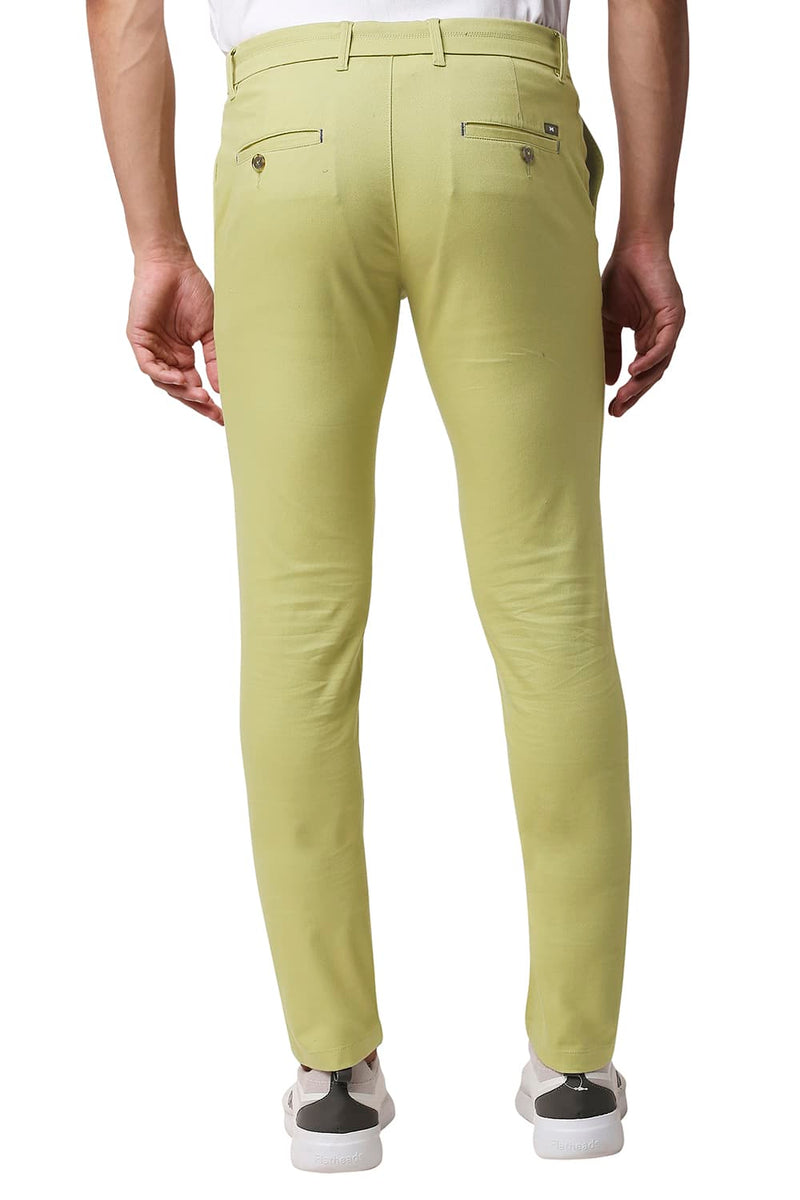 BASICS TAPERED FIT COTTON STRETCH TROUSERS